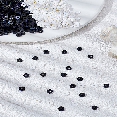 3000Pcs 2 Colors Handmade Polymer Clay Beads CLAY-LP0001-02-1