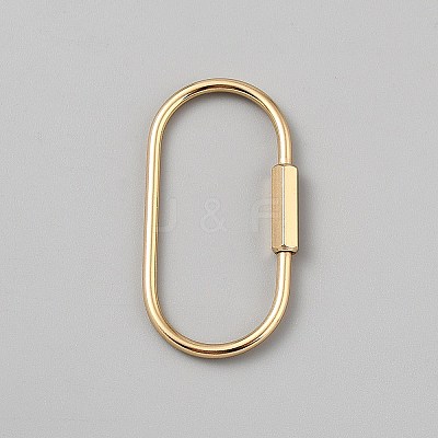 Brass Locking Carabiner KK-WH0001-34C-1