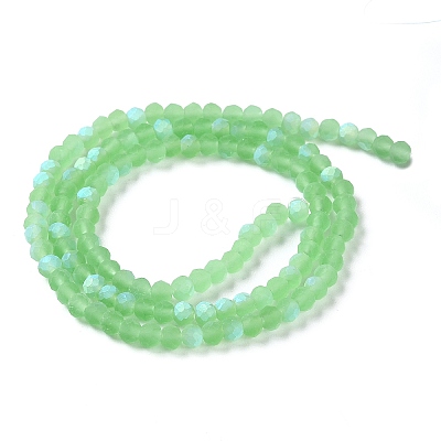 Imitation Jade Glass Beads Strands EGLA-A034-T3mm-MB09-1