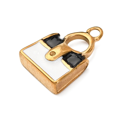 304 Stainless Steel Enamel Pendants LS-STAS-B112-01G-08-1