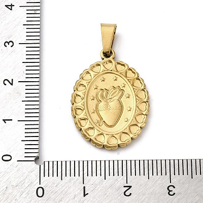 201 Stainless Steel Pendants STAS-C130-02G-1