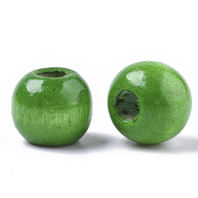 Dyed Natural Wood Beads WOOD-Q006-10mm-16-LF-1