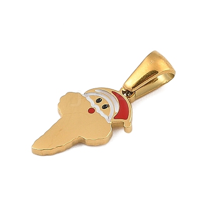 Christmas Theme 304 Stainless Steel Pendants STAS-R007-01T-G-1