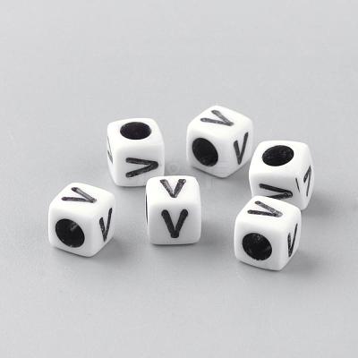 Opaque Acrylic Beads SACR-Q188-02V-1