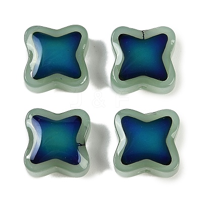 Two Tone Glass Mood Beads GLAA-Z007-08D-1