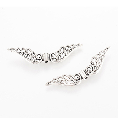 Tibetan Style Alloy Beads TIBEB-Q067-36AS-RS-1