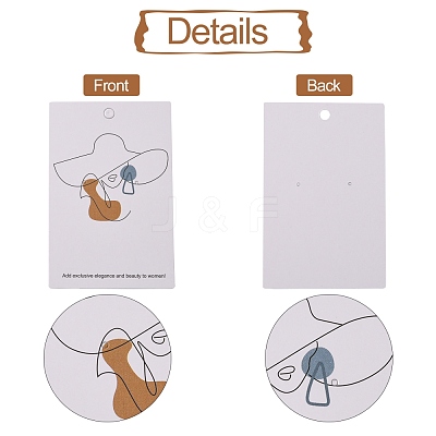 Cardboard Jewelry Display Cards CDIS-H002-01A-02-1