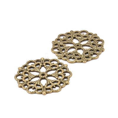 Tibetan Style Filigree Joiners Links X-TIBE-A11623-AB-FF-1