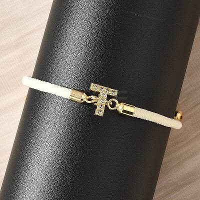 Adjustable Nylon Cord Bracelets X-BJEW-C096-01G-20-1