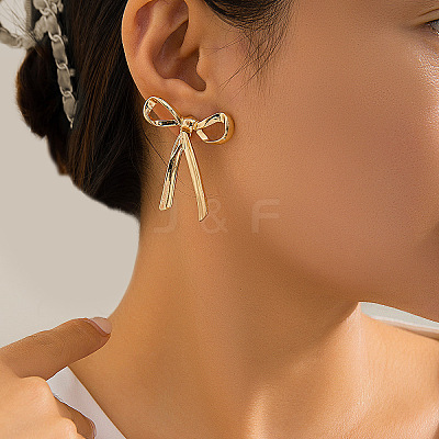 Bowknot Alloy Stud Earrings WGF38D2-03-1
