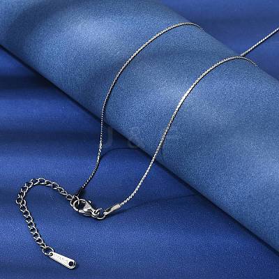 12Pcs 304 Stainless Steel Serpentine Chain Necklaces for Men Women NJEW-H093-19P-02-1