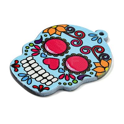 Halloween Theme Printed Acrylic Pendants SACR-F013-02B-1