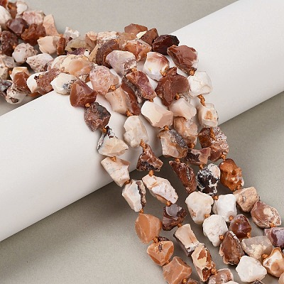 Raw Rough Natural Fire Opal Beads Strands G-C253-02-1