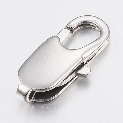 Tarnish Resistant 304 Stainless Steel Lobster Claw Clasps STAS-K167-05P-1