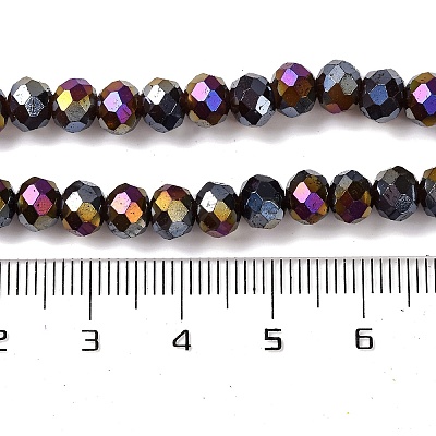 Baking Electroplate Glass Beads Strands DGLA-A039-J8mm-B20-1