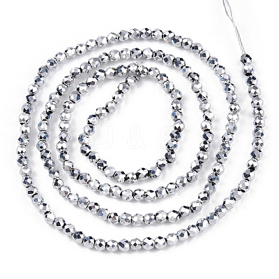 Electroplate Glass Beads Strands EGLA-T027-01S-1