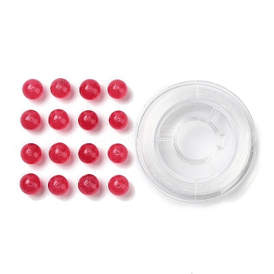100Pcs Natural White Jade Beads DIY-SZ0004-58R-1