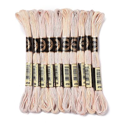 10 Skeins 6-Ply Polyester Embroidery Floss OCOR-K006-A23-1