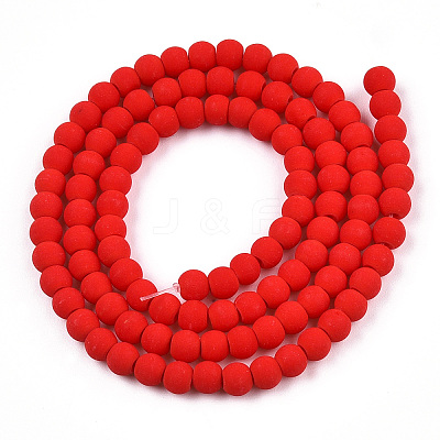 Opaque Glass Beads Strands X-GLAA-T032-P4mm-MD04-1