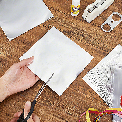 Square Tinfoil Paper Sheets for Craft Engraving OFST-WH0004-157-1
