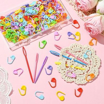 ABS Plastic Knitting Tool Kits FIND-YW0005-86-1