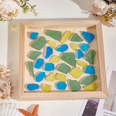 100Pcs Nuggets Frosted Glass Display Decoration DJEW-WR0001-17-1