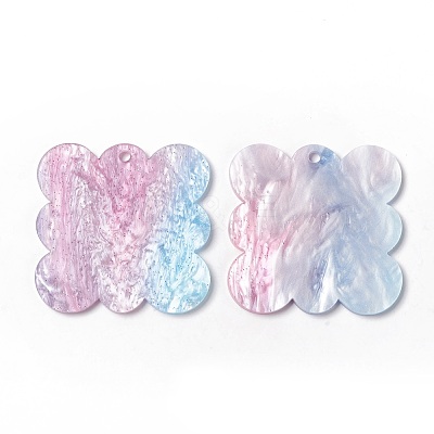 Acrylic Disc Pendants SACR-G015-B03-1