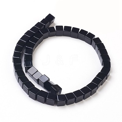 Natural Black Onyx Beads Strands G-K282-03B-1