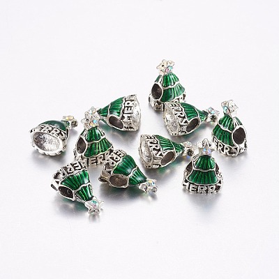 Tibetan Style Alloy European Beads ENAM-G120-01AS-1