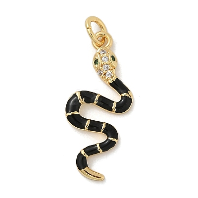 Brass Micro Pave Cubic Zirconia Pendants KK-H494-01G-01-1