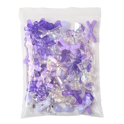 70Pcs 7 Styles Opaque & Transparent Acrylic Beads MACR-FS0002-15-1
