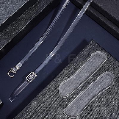 4 Pairs 2 Style Transparent TPU Shoelace & Silicone Stickers DIY-NB0006-70-1