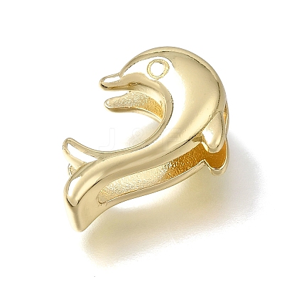 Brass Slide Charms KK-CBAEEA8-19G-1