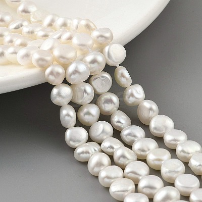 Natural Cultured Freshwater Pearl Beads Strands PEAR-A006-07G-X-1