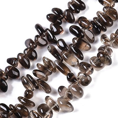 Natural Smoky Quartz Beads Strands G-B072-D01-02-1