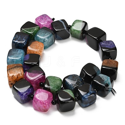 Natural Agate Beads Strands G-F820-O01-01I-1
