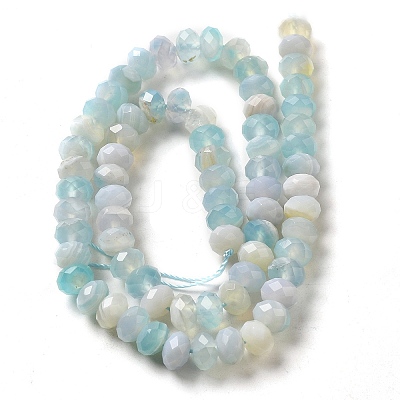 Natural Banded Agate/Striped Agate Beads Strands G-E605-A02-02F-1