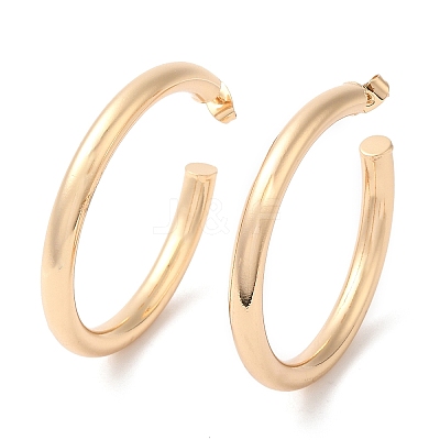 Brass Ring Stud Earring Findings EJEW-Q765-07G-1