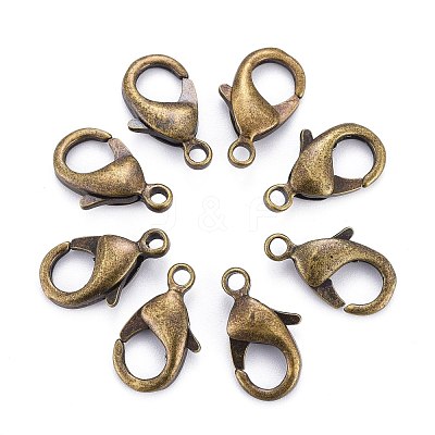 Brass Lobster Claw Clasps KK-903-AB-NF-1