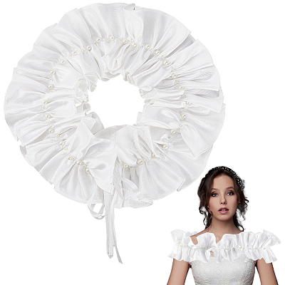 Polyester Lady Tulle Collars AJEW-WH20072-25A-1