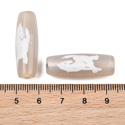 Tibetan Style dZi Beads TDZI-E004-64-04-1