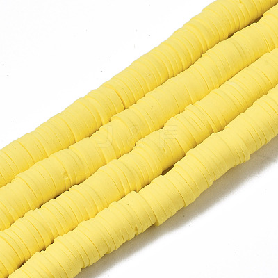Handmade Polymer Clay Beads Strands CLAY-R089-8mm-126-1
