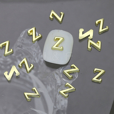 Alloy 26 Letter Shapes Nail Art Decoration MRMJ-WH0114-001-26-1