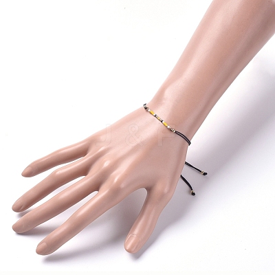 Adjustable Braided Bead Bracelets BJEW-JB04853-1