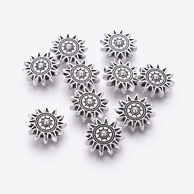 Tibetan Style Alloy Sun Beads LS-TIBEP-GC188-AS-NR-1