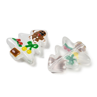 Christmas Theme Handmade Lampwork Beads LAMP-I027-07D-1