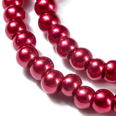 Baking Paint Glass Pearl Bead Strands HY-Q003-3mm-M-1