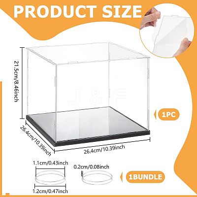Organic Plastic High Penetration Plate and Bottom Late PVC Expansion Sheet Storag Box AJEW-WH0650-44-1