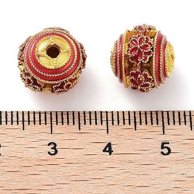 Alloy Enamel Beads ENAM-B001-08L-03-1
