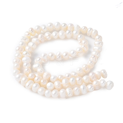 Natural Cultured Freshwater Pearl Beads Strands PEAR-I007-07Q-04A-02-1